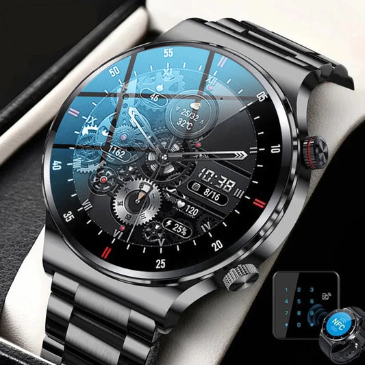 Luxury Smart Watches for Men | 2025 NFC BT Call Fitness Watch ⌚