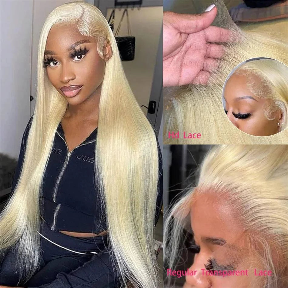 Shop All I Want SHOP ALL I WANT 🌟 613 Blonde Lace Front Wig – 13x6 HD Frontal, 13x4 Straight Brazilian Remy Hair for Women 💁‍♀️