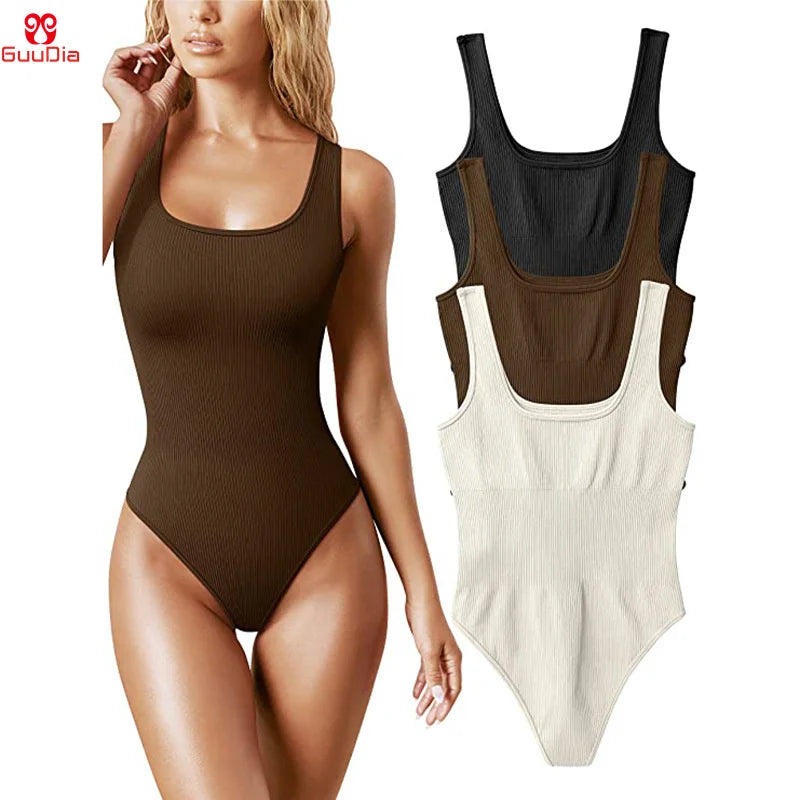 Tummy Control Jumpsuit – Light Control Open Crotch Shapewear Bodysuit 🌟✨