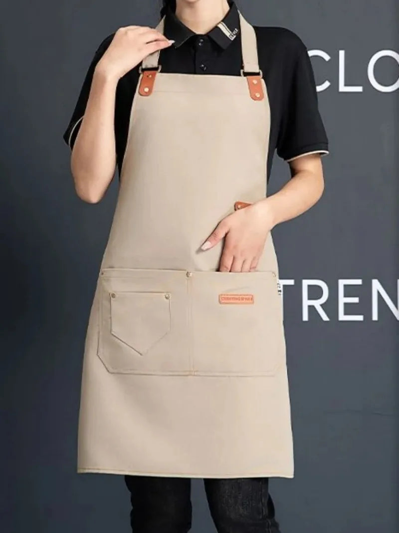 Waterproof Canvas Aprons: Stylish & Functional for Everyone! 👩‍🍳👨‍🍳