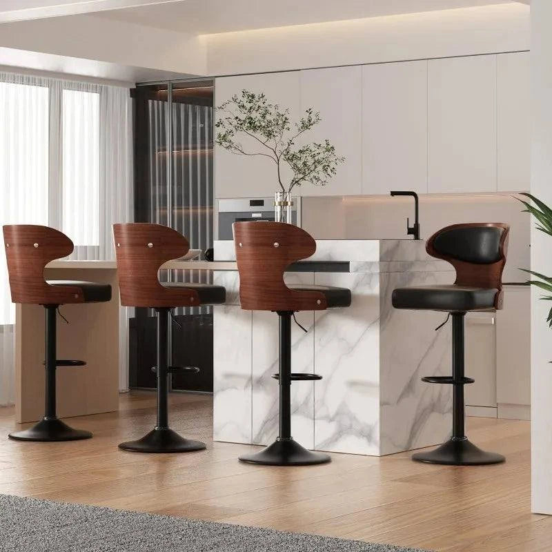 Bar Stools Set of 2, Adjustable Height 24.5-33.5IN, Bentwood Swivel wiAdd a touch of elegance and comfort to your home bar or kitchen with this stylish set of adjustable bar stools. Featuring a sleek bentwood design, each stool swivelsShop All I WantShop All I Want2, Adjustable Height 24