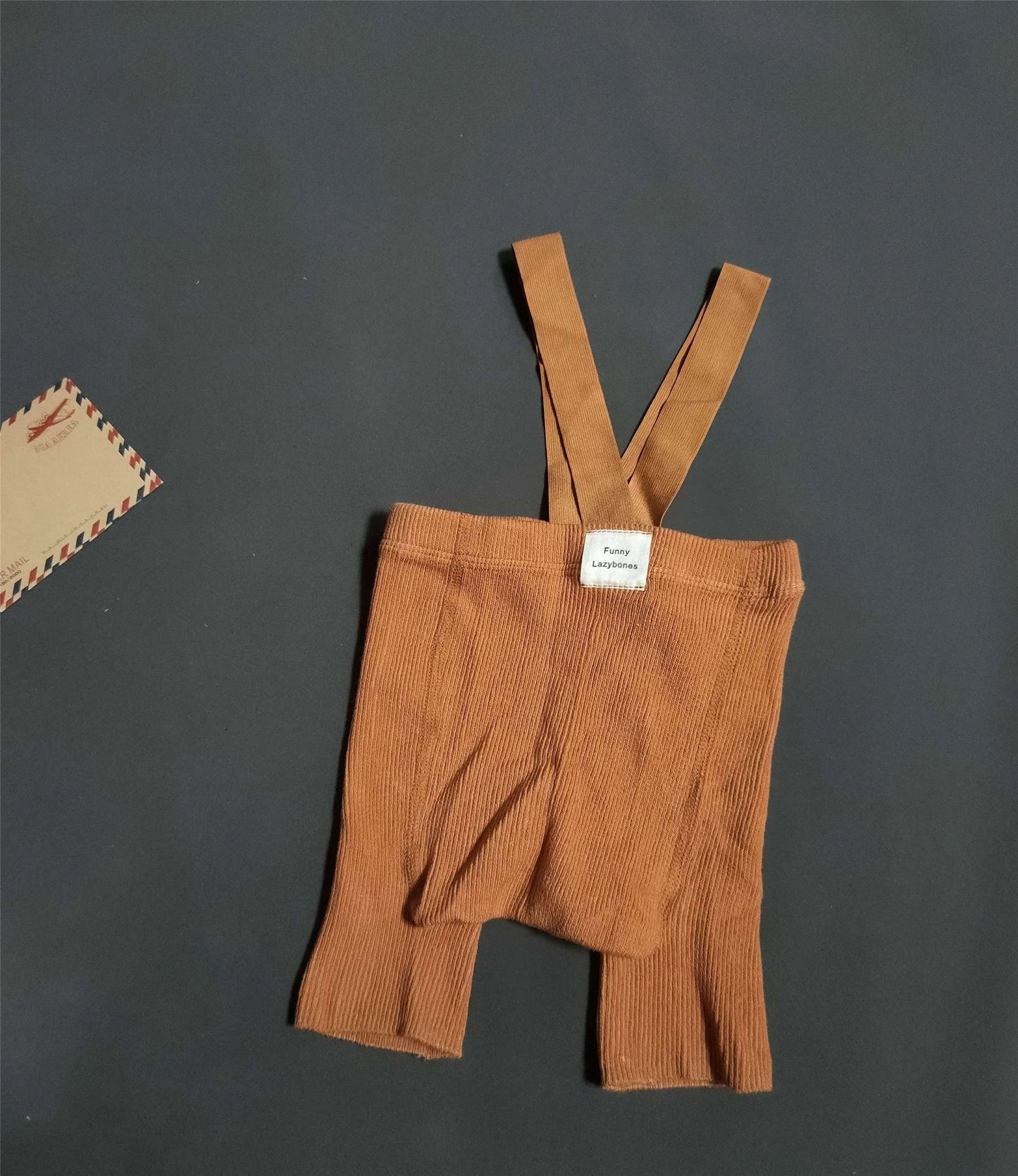 Shop All I Want coffee / 6M S Shop All I Want 👶 Baby Suspender Shorts – High Waist, Spanish Style, Tight-Fitting, Trendy Leggings for Cute Outfits 🌟