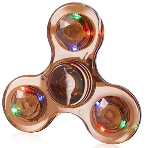 Shop All I Want brown SHOP ALL I WANT LED Fidget Spinner: Glow in the Dark Fun! 🌌🌀 #StressRelief #KineticToys