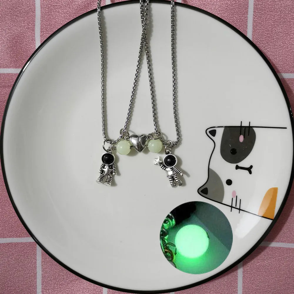 Shop All I Want NC22Y0469-2 SHOP ALL I WANT Glows in the Dark Astronaut Necklace 🌌🚀