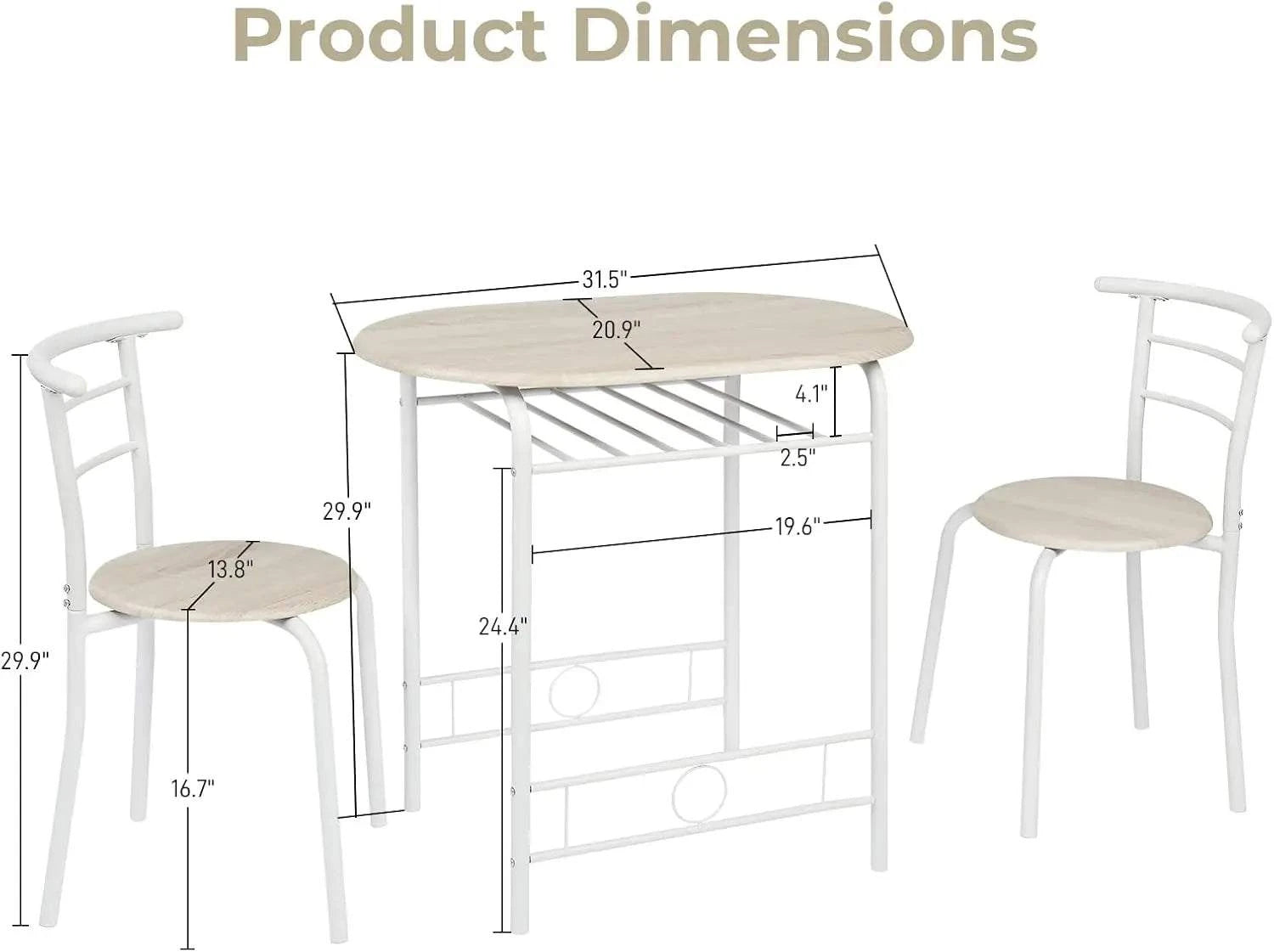 3-Piece Dining Set for Small SpacesMaximize your dining area with this 3-Piece Dining Set for Small Spaces, designed to bring both style and functionality to your home. Its modern style complements anShop All I WantShop All I Want3-Piece Dining Set