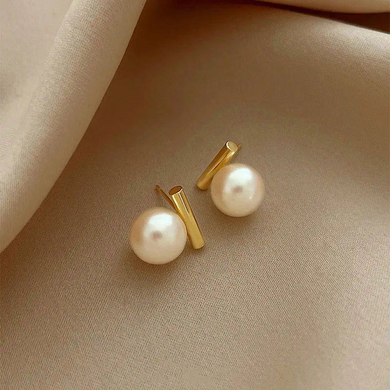 Shop All I Want 7 SHOP ALL I WANT French Gold Pearl Earrings 🌸 #KoreanFashion