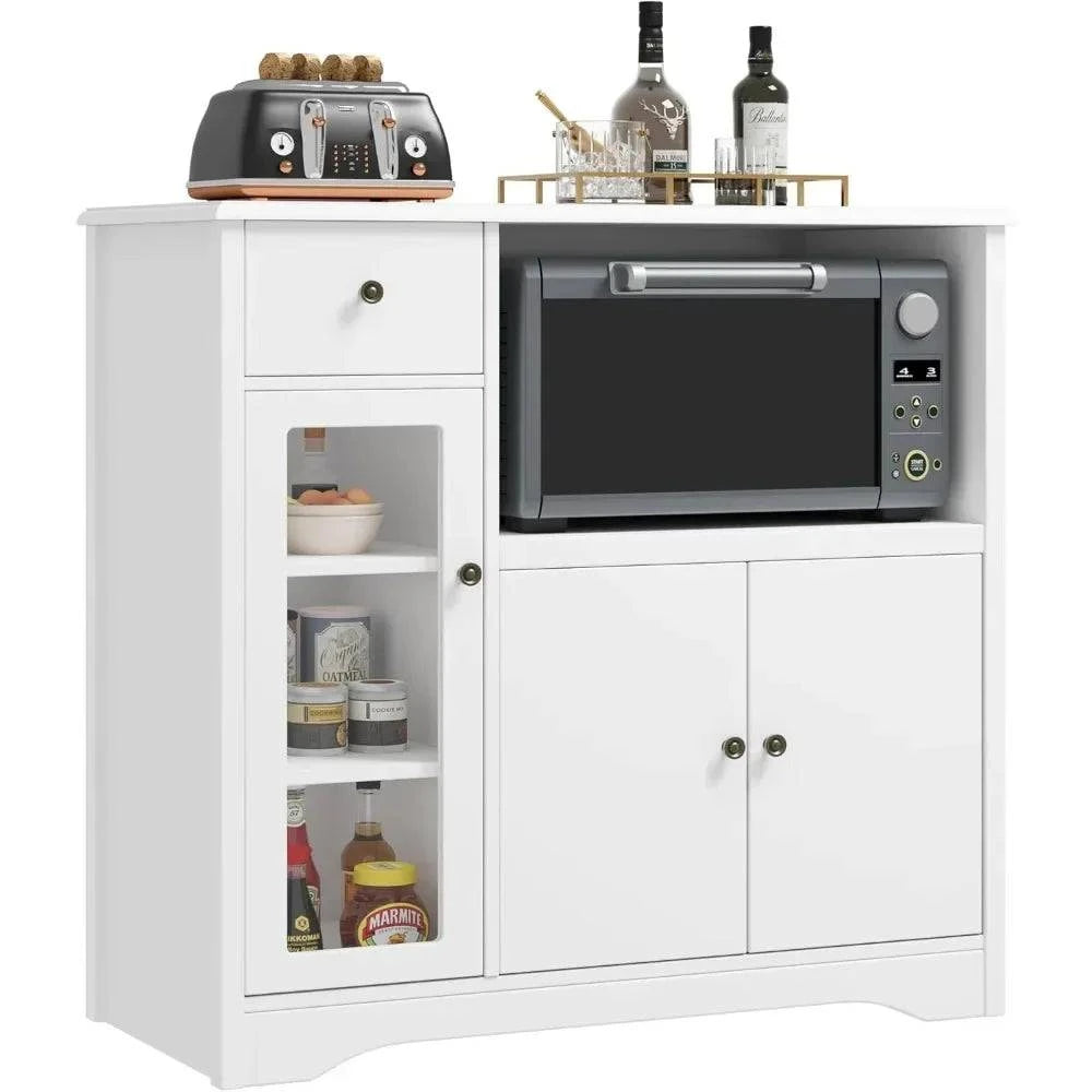 Buffet Cabinet Sideboard with Doors & Drawer | Storage Cabinet with AdUpgrade your kitchen or dining room with this versatile Buffet Cabinet Sideboard. Featuring doors, a drawer, and adjustable shelves, it’s perfect for organizing yourShop All I WantShop All I WantAdjustable Shelves, Microwave Stand