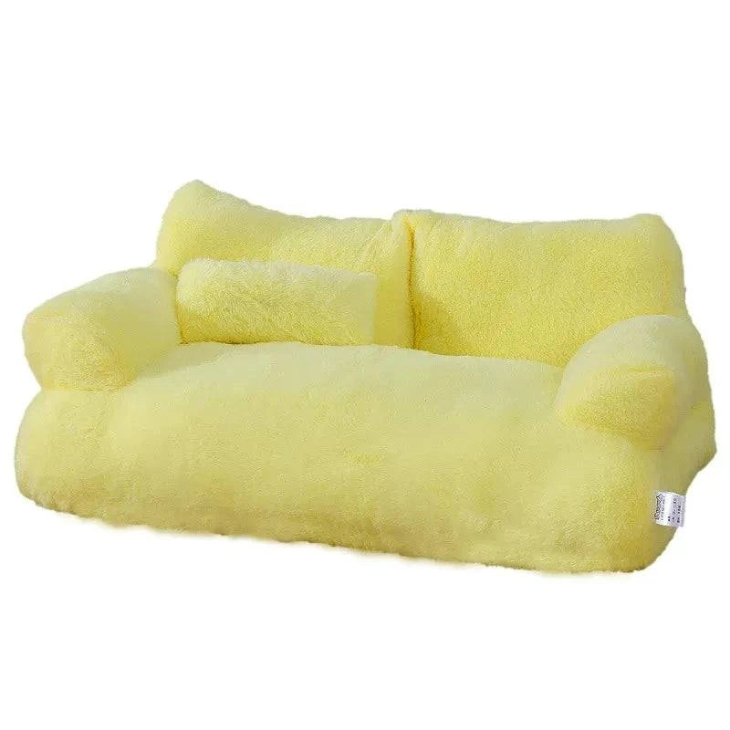 Shop All I Want Yellow / 55x38x18cm SHOP ALL I WANT Luxury Winter Cat Bed 🐾❄️ #PetComfort