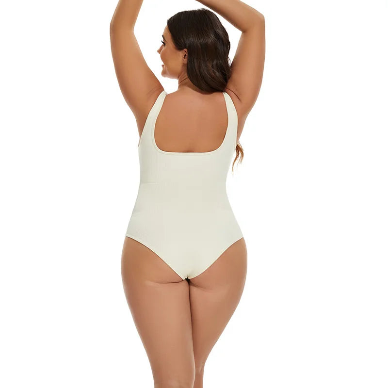 Tummy Control Jumpsuit – Light Control Open Crotch Shapewear Bodysuit 🌟✨