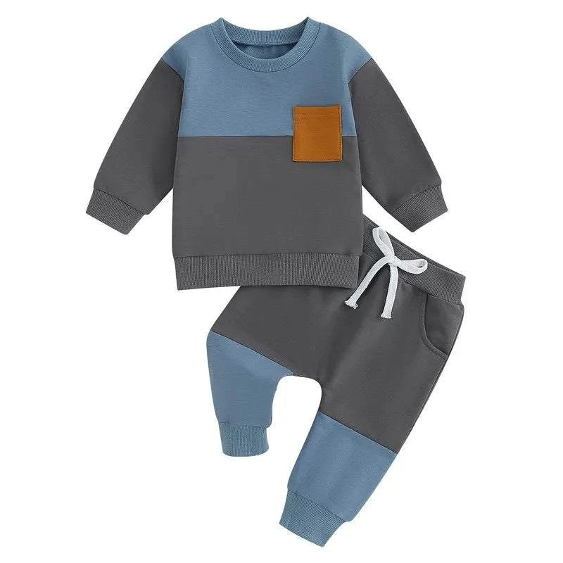 Shop All I Want d / 12-18 Months Shop All I Want 👶 Color Pant Set – Spring/Autumn Long Sleeve Sweatshirt & Bottoms Clothing 🌟