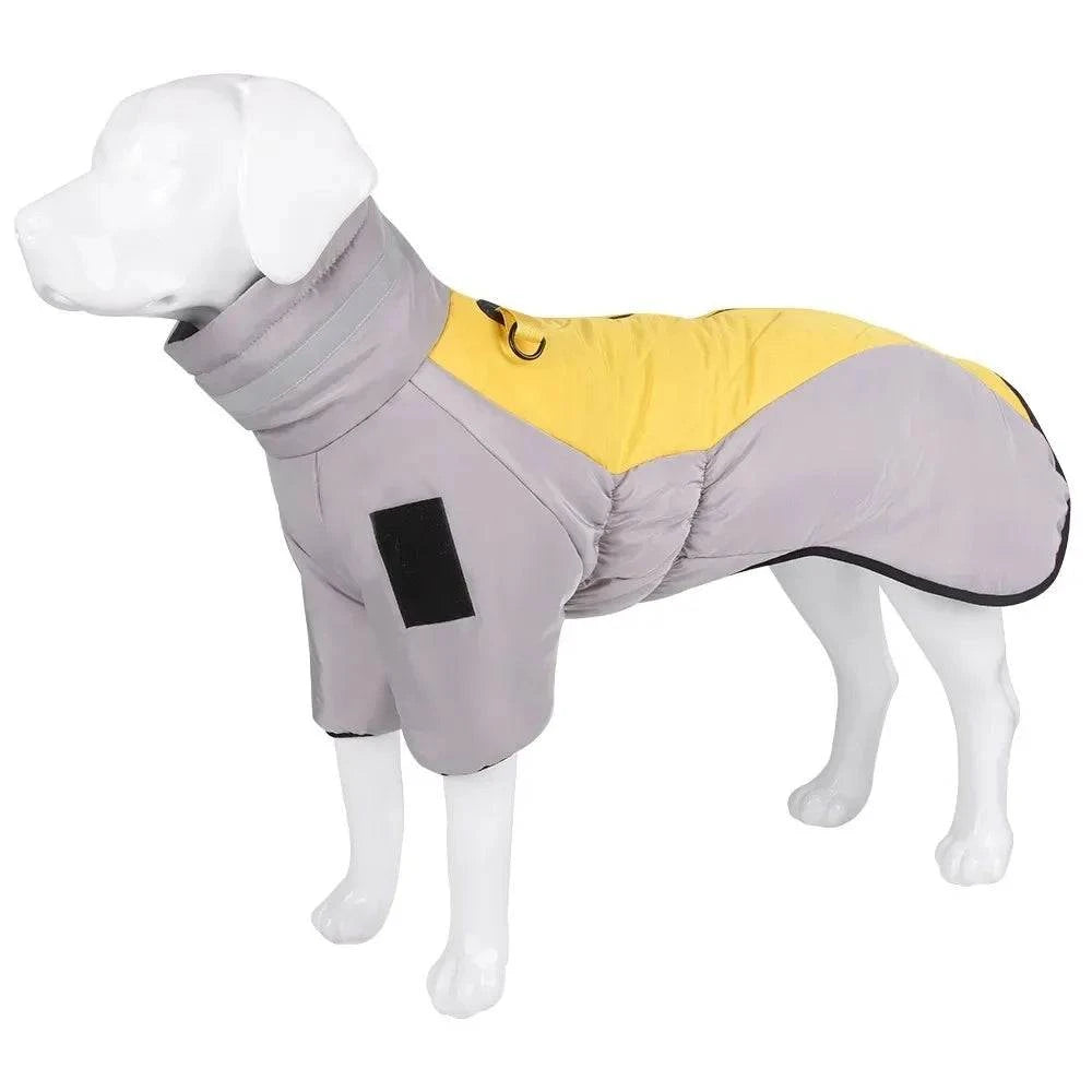 Shop All I Want Yellow / XL SHOP ALL I WANT Winter Waterproof Large Dog Vest 🐕❄️ #PetCoat