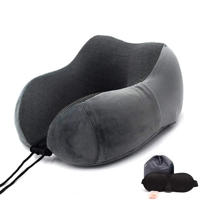 Shop All I Want Dark Gray Set SHOP ALL I WANT Pillow Memory Foam Neck Pillow