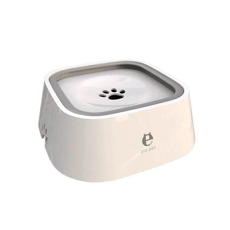 Shop All I Want A-White SHOP ALL I WANT Spill-Proof Pet Water Bowl