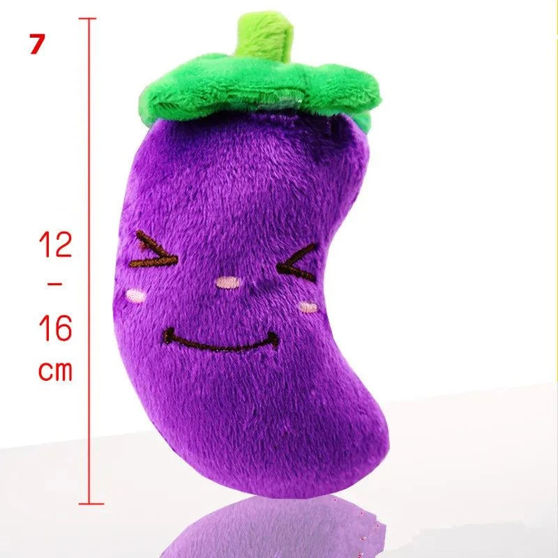 Shop All I Want Eggplant Shop All I Want SqueakJoy Pet Plush Toy 🍎🐾