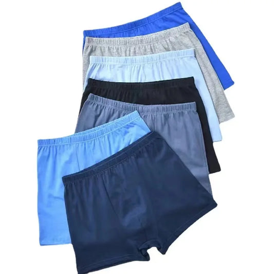 Plus Size Men’s Underwear – High Waist Loose Boxer Briefs, 100% Cotton, Comfortable Men’s Underwear Set 🩲🧵