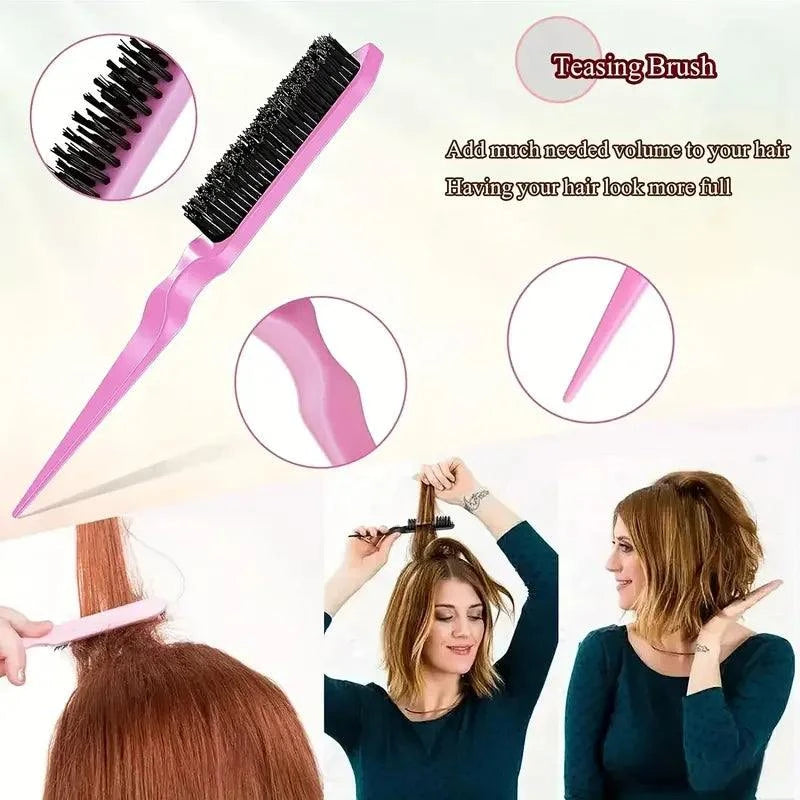 💇‍♀️ 5pcs Detangling Hair Brush Set – Curved Rat Tail Comb & Edge Bru💇‍♀️ 5pcs Detangling Hair Brush Set – Curved Rat Tail Comb & Edge BrushTame and style your curls with the 5pcs Detangling Hair Brush Set. This comprehensive set includes a curved rat tail comb and edge brush, designed to effortlessly deShop All I Want