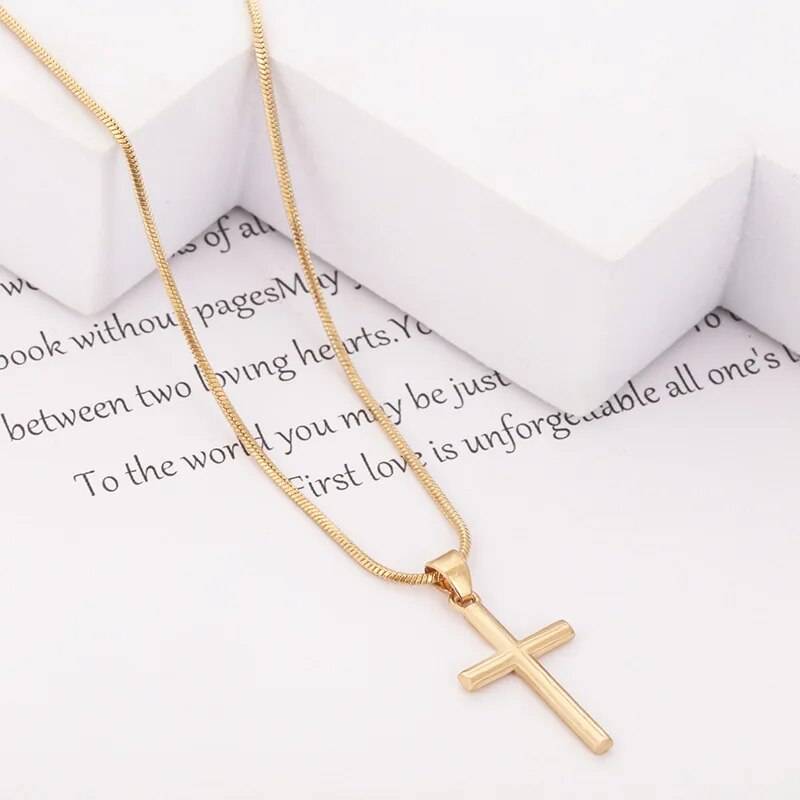 Shop All I Want B20 / China SHOP ALL I WANT Cross Pendant Fashion Necklace ✝️ 📿