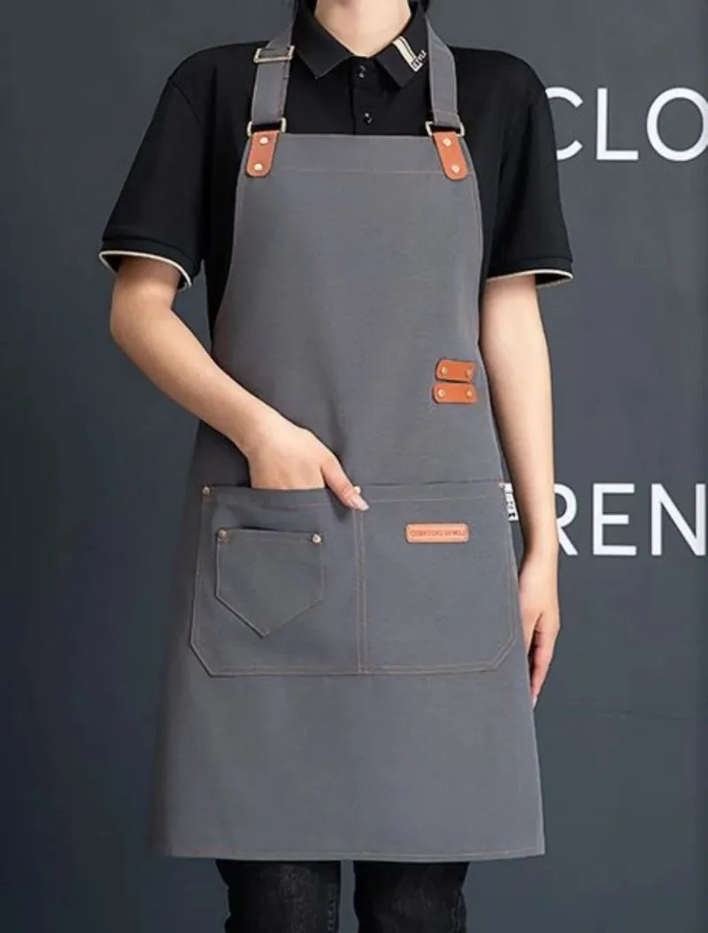 Waterproof Canvas Aprons: Stylish & Functional for Everyone! 👩‍🍳👨‍🍳