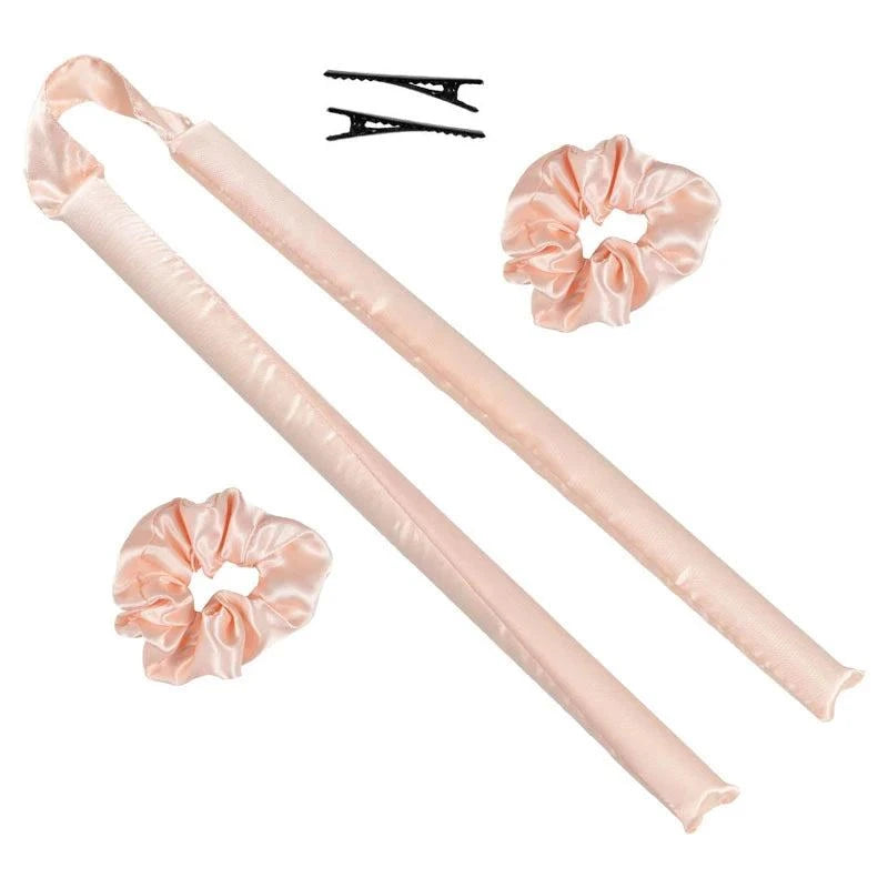 Shop All I Want 4-Orange-pink / CHINA Shop All I Want 💁‍♀️ Heatless Curling Rod Headband – Soft, No-Heat Hair Rollers for Effortless Curls While Sleeping 🌙