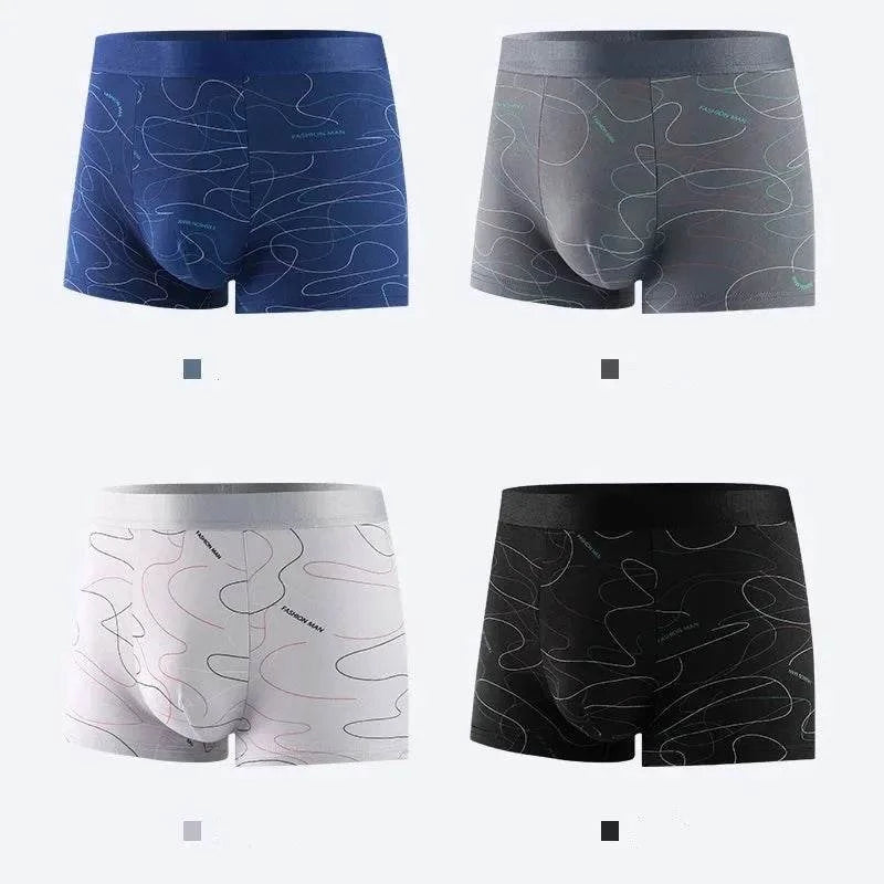 Shop All I Want SHOP ALL I WANT 🩲 8pcs Men's Boxer Shorts – Soft Milk Silk, Sexy & Breathable with Fashionable Prints 🌟