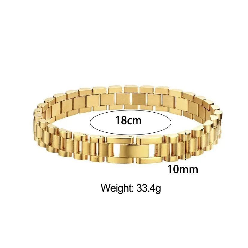 Shop All I Want Gold Size 2 SHOP ALL I WANT Minimalist Gold Men Bracelet