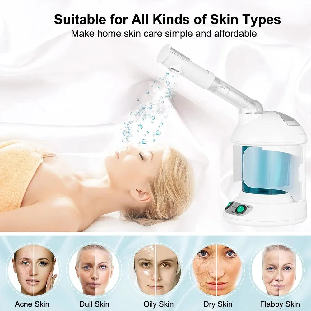 Hot Mist Face Vaporizer – Portable Facial Steamer & Humidifier for Hydrating Skin Care 💧✨