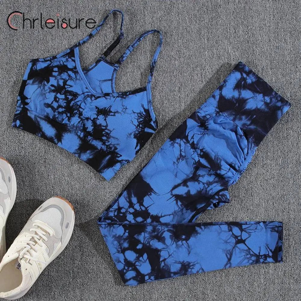 Shop All I Want Shop All I Want Tie-Dye Yoga Set 🌈💪 #FitnessFashion