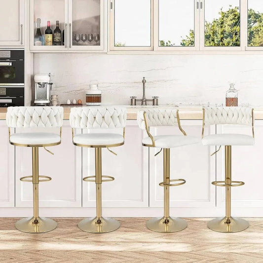 Adjustable Bar Stools Set of 2, Swivel & Upholstered for Comfort 🍸Enhance your kitchen or bar area with this set of 2 adjustable bar stools, designed for both comfort and style. Featuring a swivel function and soft upholstery, thesShop All I WantShop All I WantAdjustable Bar Stools Set