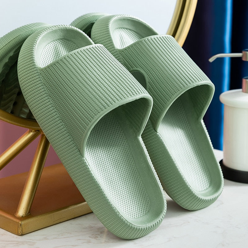 Shop All I Want Green / 34-35 SHOP ALL I WANT Summer Beach Slides