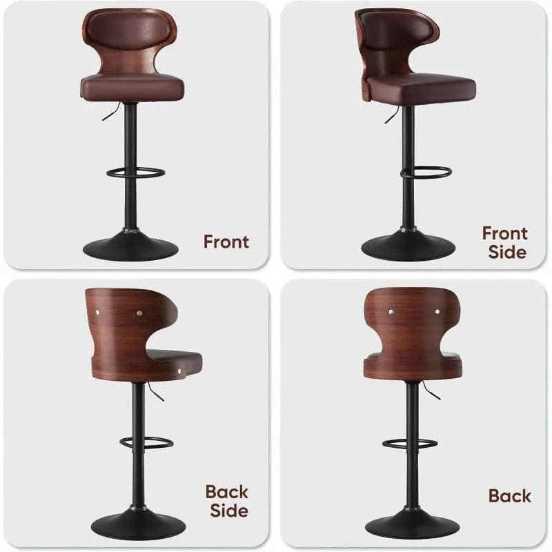 Bar Stools Set of 2, Adjustable Height 24.5-33.5IN, Bentwood Swivel wiAdd a touch of elegance and comfort to your home bar or kitchen with this stylish set of adjustable bar stools. Featuring a sleek bentwood design, each stool swivelsShop All I WantShop All I Want2, Adjustable Height 24