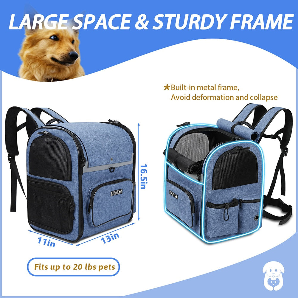 Shop All I Want SHOP ALL I WANT Double Shoulder Dog Backpack