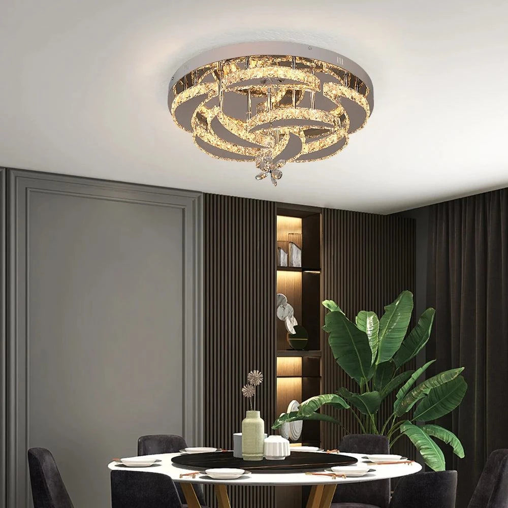 Chandelier Ceiling LampElevate your home decor with this stunning Modern Crystal LED Chandelier Ceiling Lamp. Crafted with crystal body material and a polished finish, this lamp is the perShop All I WantShop All I WantChandelier Ceiling Lamp