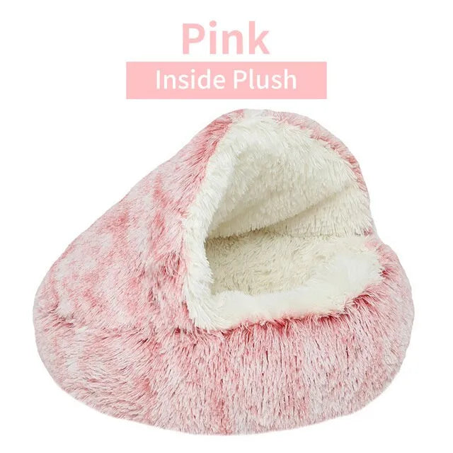 Soft Plush Round Cat or Dog Bed - Shop All I Want