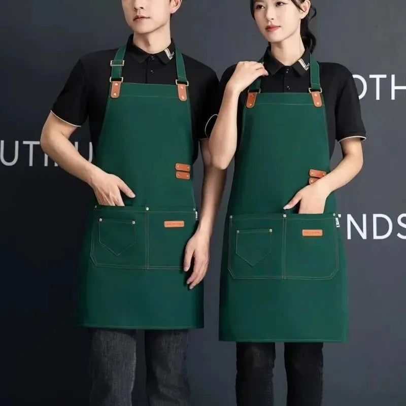 Waterproof Canvas Aprons: Stylish & Functional for Everyone! 👩‍🍳👨‍🍳