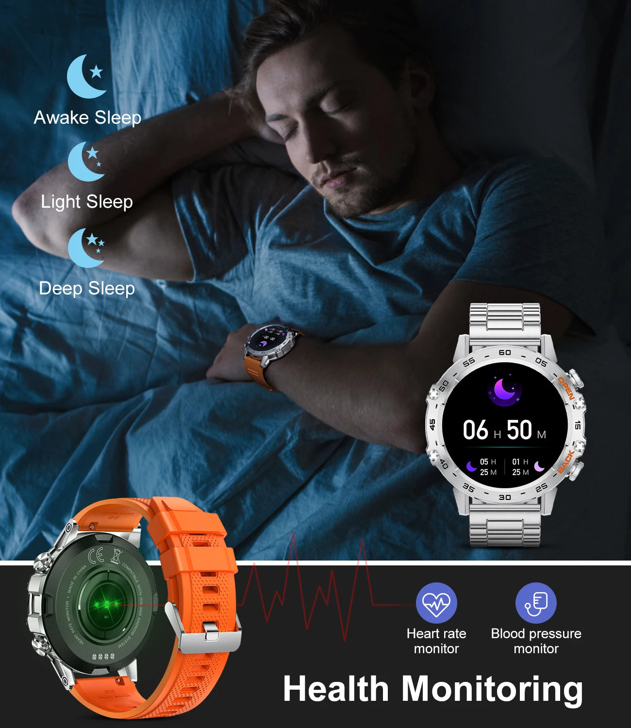 LIGE 1.39" Bluetooth Call Smart Watch – Outdoor Sport Fitness Tracker with Heart Rate & Health Monitoring for Android & iOS 📱⛰️