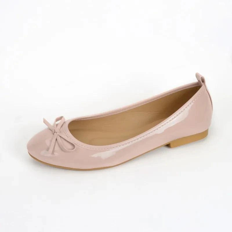 Shop All I Want Pink / 35 SHOP ALL I WANT Round Toe Bowtie Ballerinas