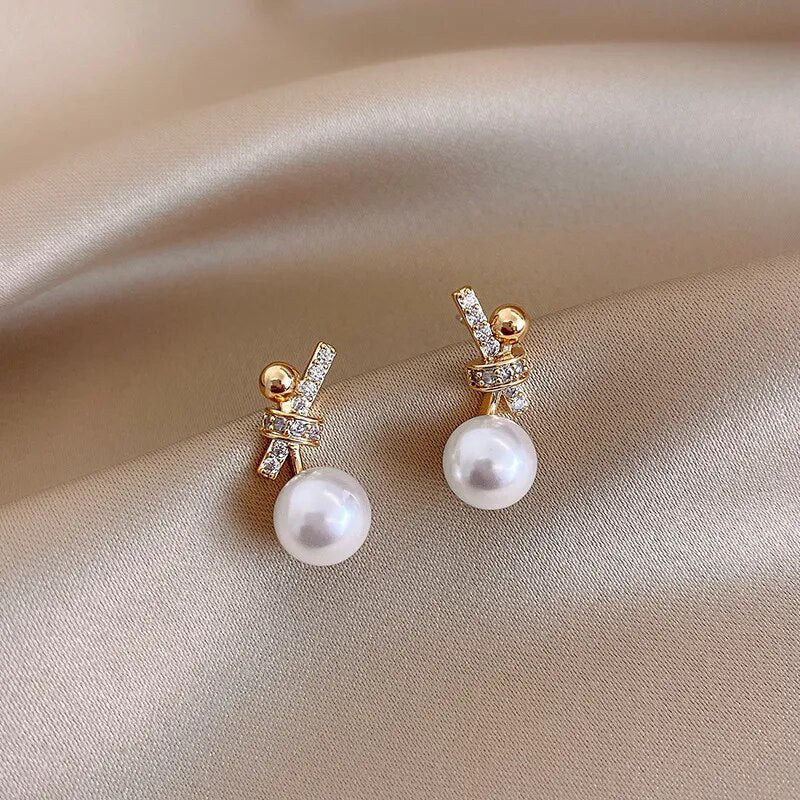 Shop All I Want 72gold SHOP ALL I WANT Heart Pearl Drop Earrings 💖✨