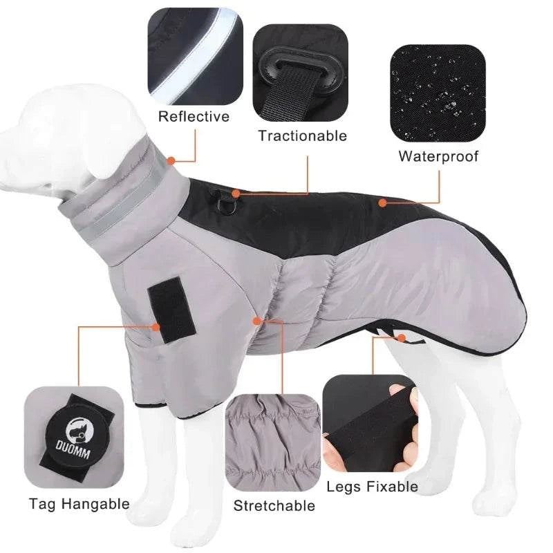 Shop All I Want SHOP ALL I WANT Winter Waterproof Large Dog Vest 🐕❄️ #PetCoat