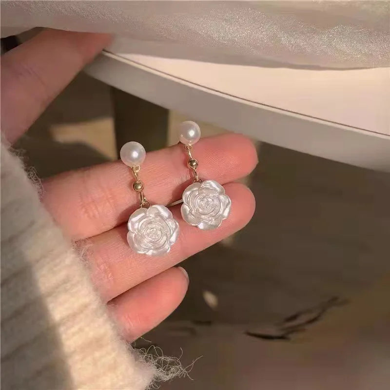 Shop All I Want 15 SHOP ALL I WANT French Gold Pearl Earrings 🌸 #KoreanFashion