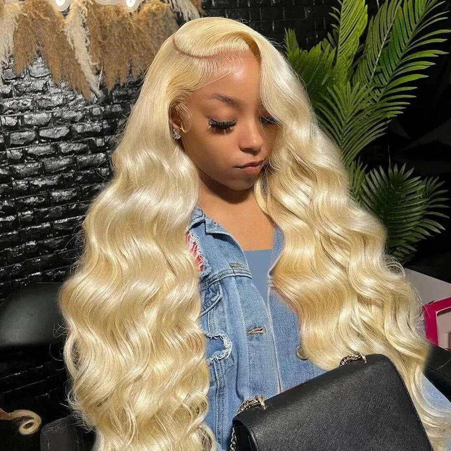 Shop All I Want Shop All I Want 💁‍♀️ 30-38" Honey Blonde Lace Frontal Wig – 13x6 Body Wave ✨