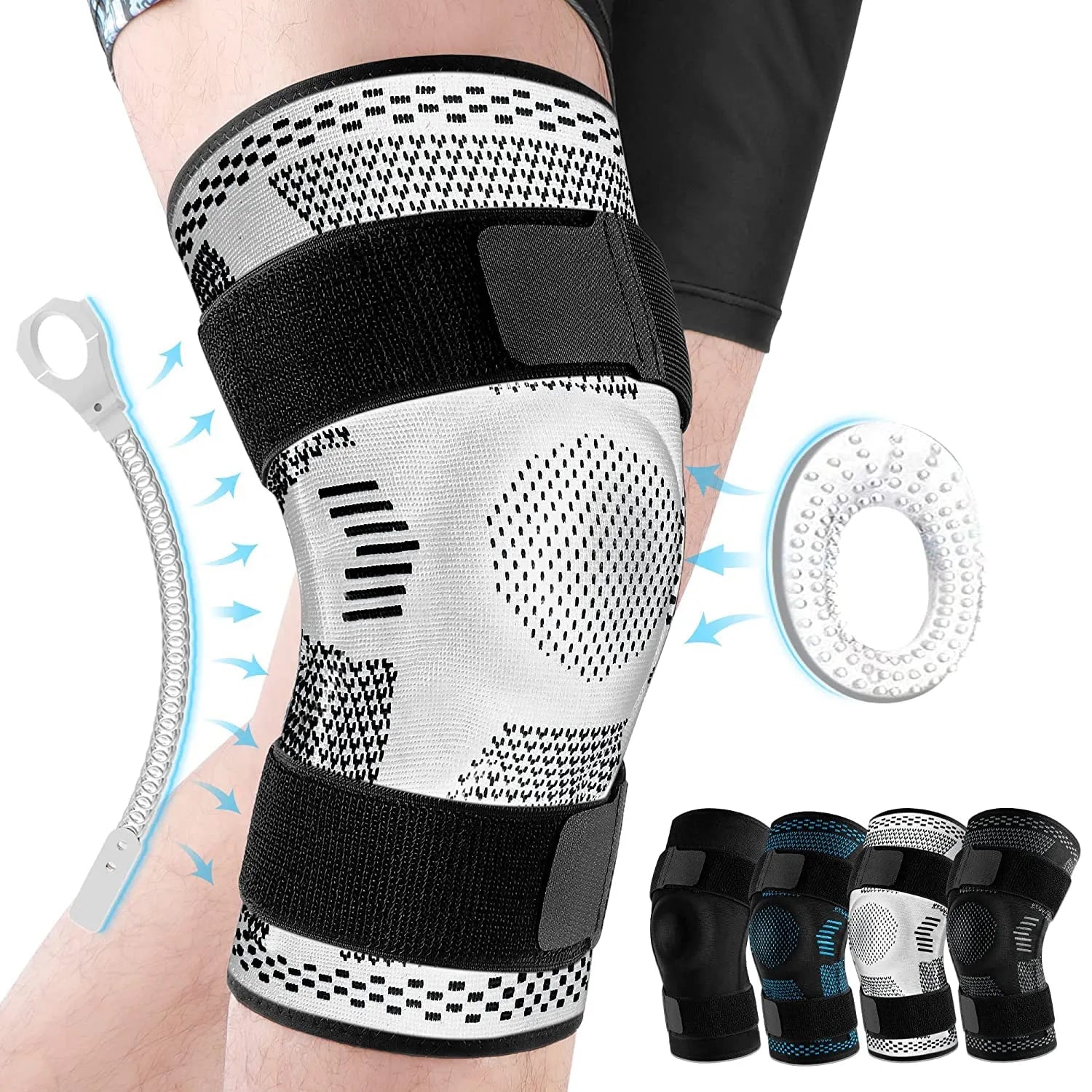 Shop All I Want Light Grey / S SHOP ALL I WANT Knee Support Pads for Injury Recovery🦵🏥💪