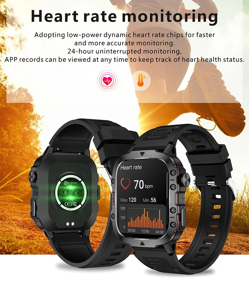 2025 Xiaomi Military Smart Watch | IP68 Outdoor Fitness Tracker ⌚