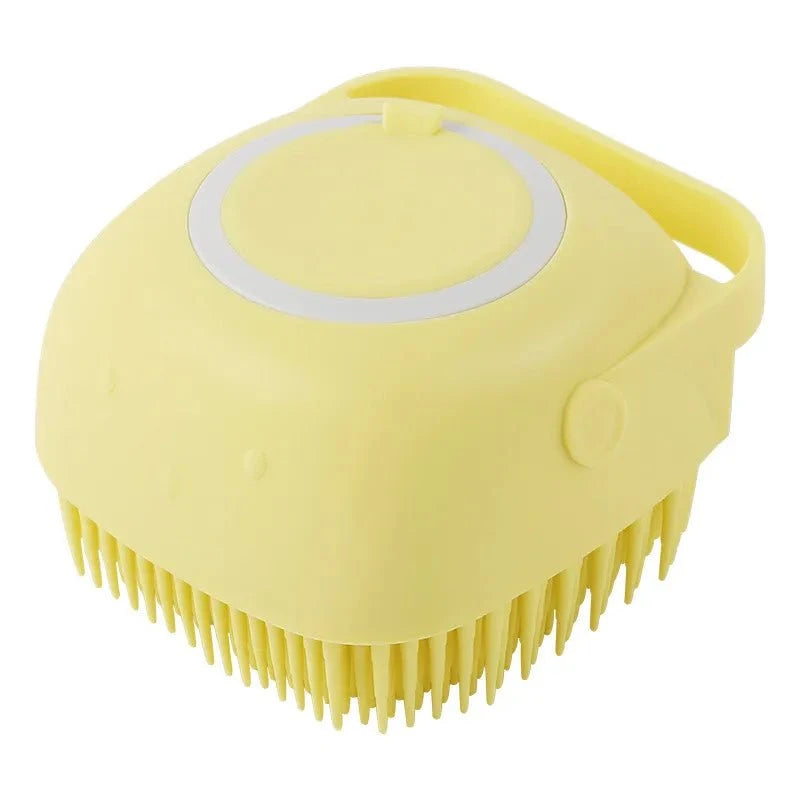 Shop All I Want Square Yellow / As the pictures SHOP ALL I WANT Pet Bath Massage Brush