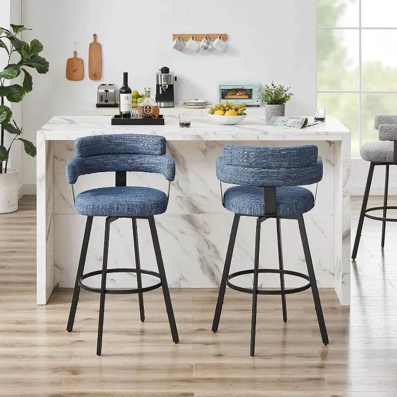 Counter Height Bar Stools with Full Back - Swivel Chairs Set of 2 in GEnhance your bar or kitchen area with these stylish Counter Height Bar Stools. Featuring a full back for added comfort and support, these swivel stools are perfect fShop All I WantShop All I WantFull Back - Swivel Chairs Set