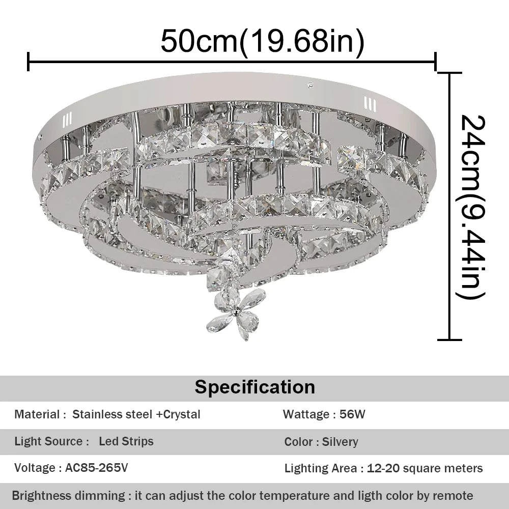 Chandelier Ceiling LampElevate your home decor with this stunning Modern Crystal LED Chandelier Ceiling Lamp. Crafted with crystal body material and a polished finish, this lamp is the perShop All I WantShop All I WantChandelier Ceiling Lamp