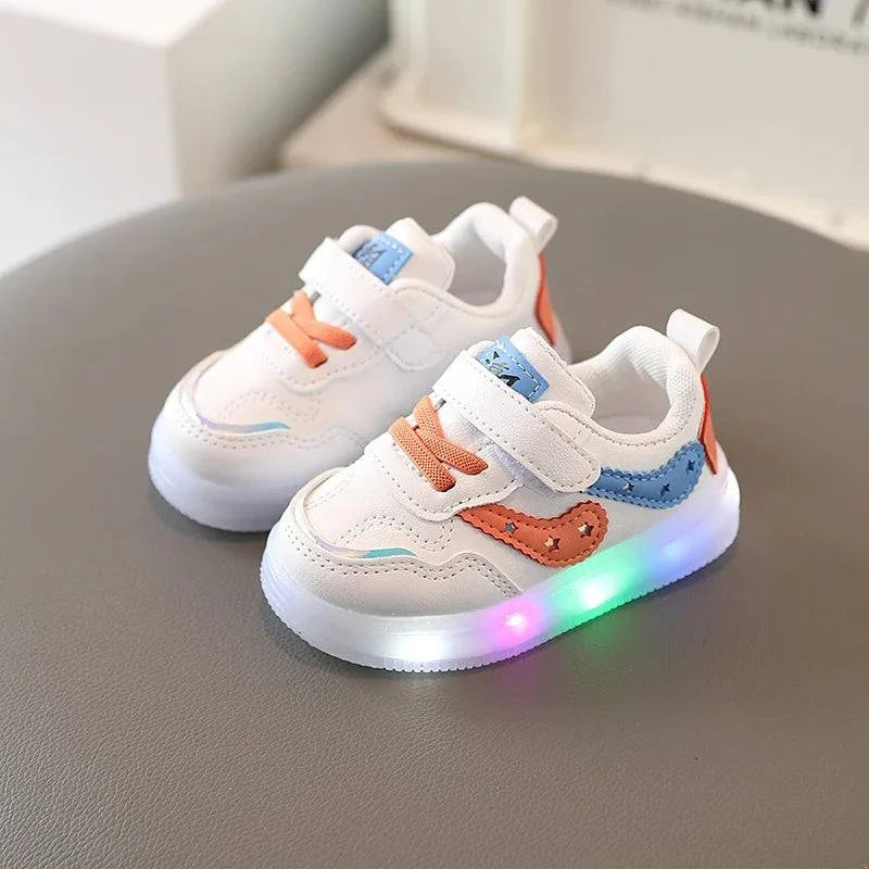 Shop All I Want blue / 15(11.5cm) Shop All I Want 🌈 Bright & Breezy: Lighted Sneakers for Active Kids!