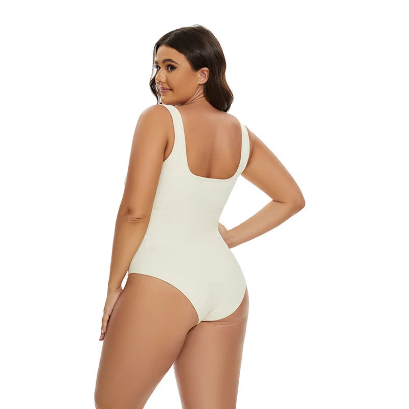 Tummy Control Jumpsuit – Light Control Open Crotch Shapewear Bodysuit 🌟✨