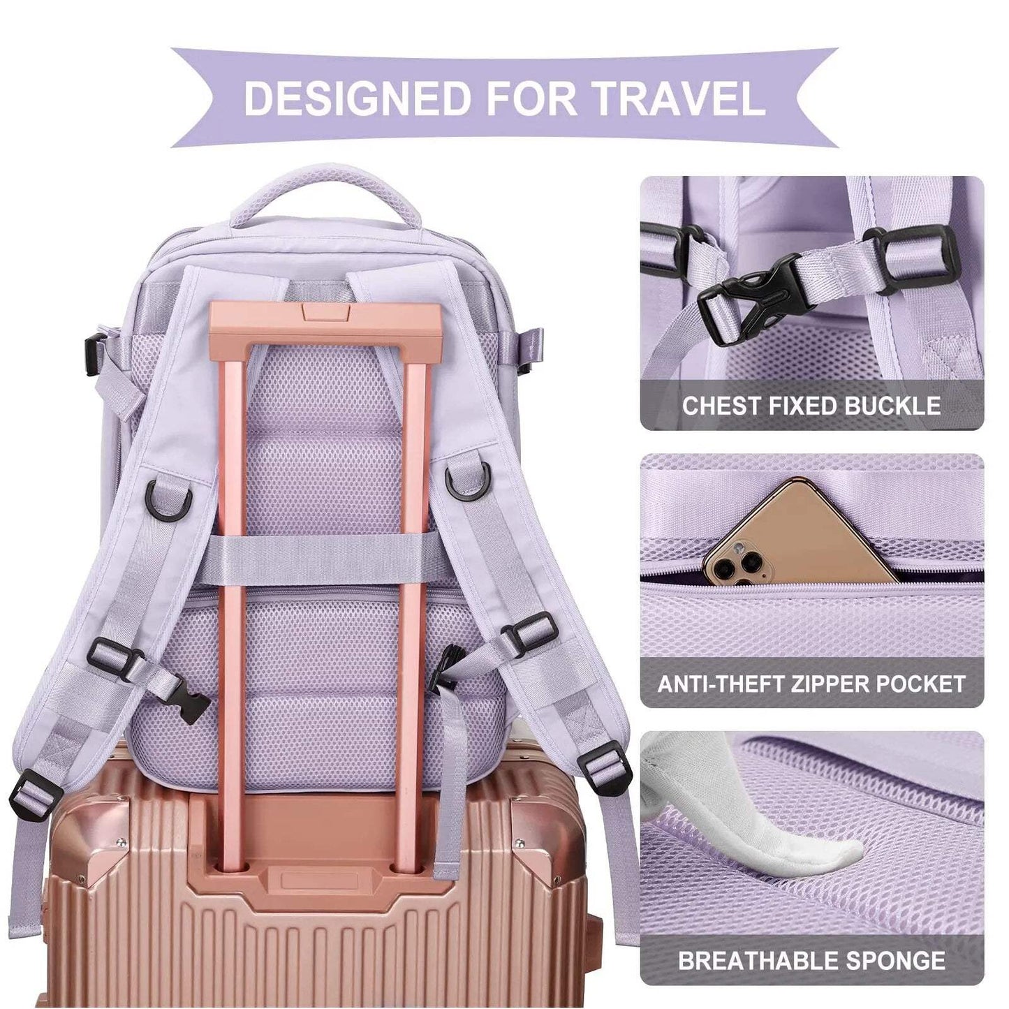 Shop All I Want SHOP ALL I WANT Travel Backpack for Men and Women