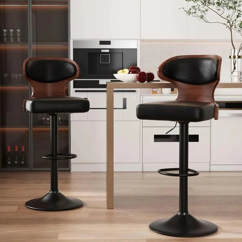 Bar Stools Set of 2, Adjustable Height 24.5-33.5IN, Bentwood Swivel wiAdd a touch of elegance and comfort to your home bar or kitchen with this stylish set of adjustable bar stools. Featuring a sleek bentwood design, each stool swivelsShop All I WantShop All I Want2, Adjustable Height 24