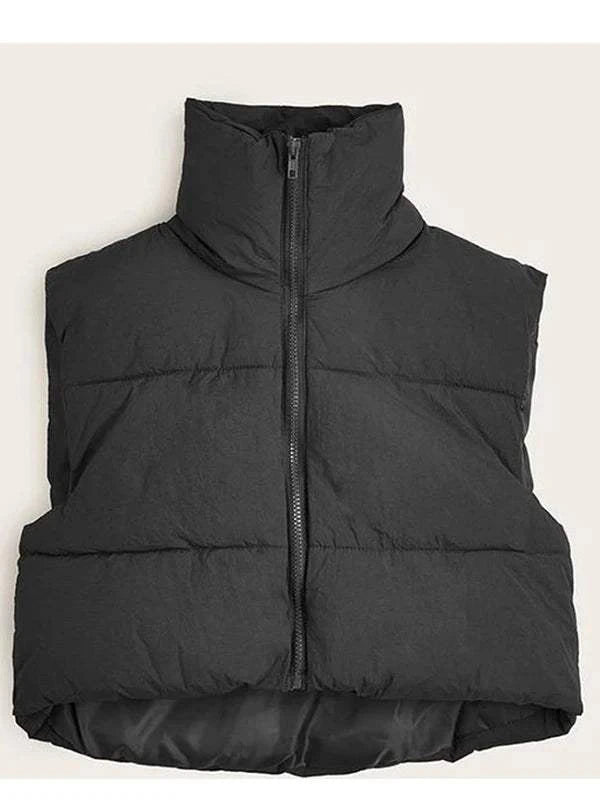 Shop All I Want Black / XXL SHOP ALL I WANT Elegant Down Vest -Cozy elegance 🏖️